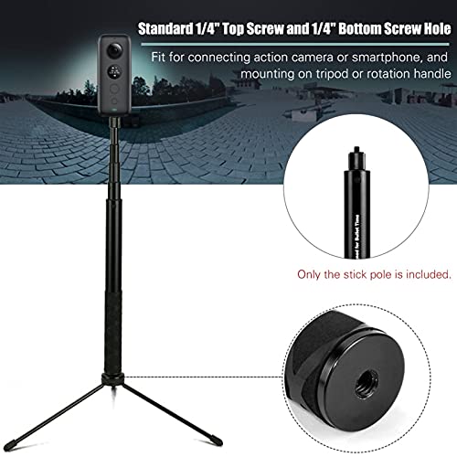 Varilla de extensión de aluminio para efecto de cámara flotante compatible con Insta360 2