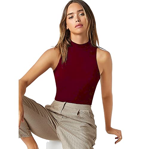 Image of Women's Solid Ribbed Crop Tank Top - Stylish Western Sleeveless Top for Girls
