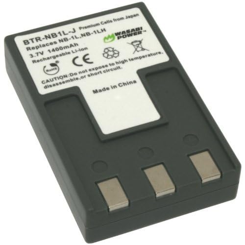 Amazon.com : Wasabi Power NB-1L, NB-1LH Battery for Canon