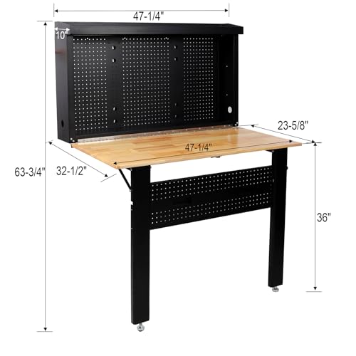 Wall Mounted Foldable Workbench