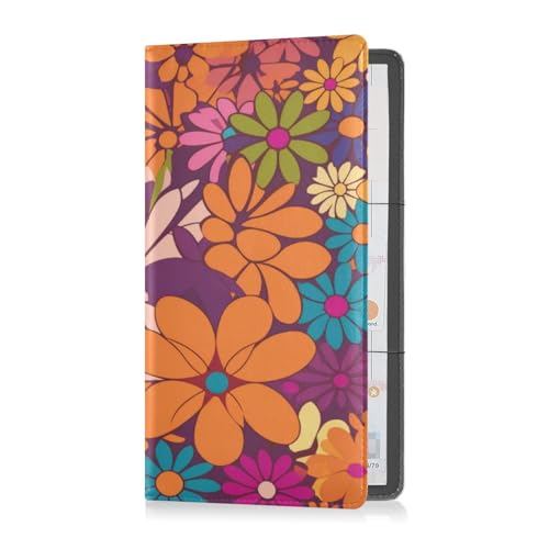 Custodia a portafoglio pelle di alta qualità per uomo e donna organizer per carte documenti essenziali patente di guida colorati Multi 1 size