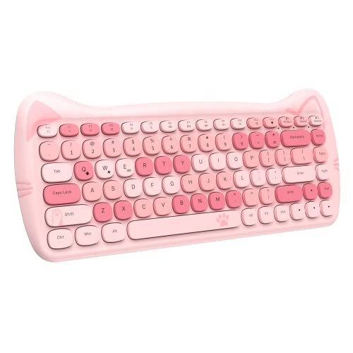 Clavier sans fil rétro Bluetooth QWERTY ZIYOU LANG 3060i, mini clavier compact 84 touches PC Mac