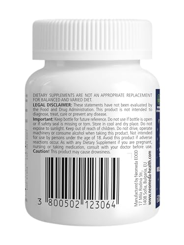 Neomeda Melatonin Sleep Herbal Blend - Natural Sleep Aid with 5mg Melatonin + Valerian, Chamomile, Passion Flower & Peppermint - Drug-Free Sleep Supplement, 60 Capsules - Image 4