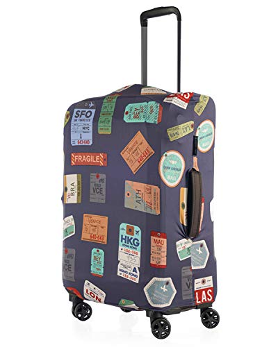 Nasher Miles Eco Friendly Polyester 75 cm (28 Inch) Large Protective Luggage Cover (Grey)