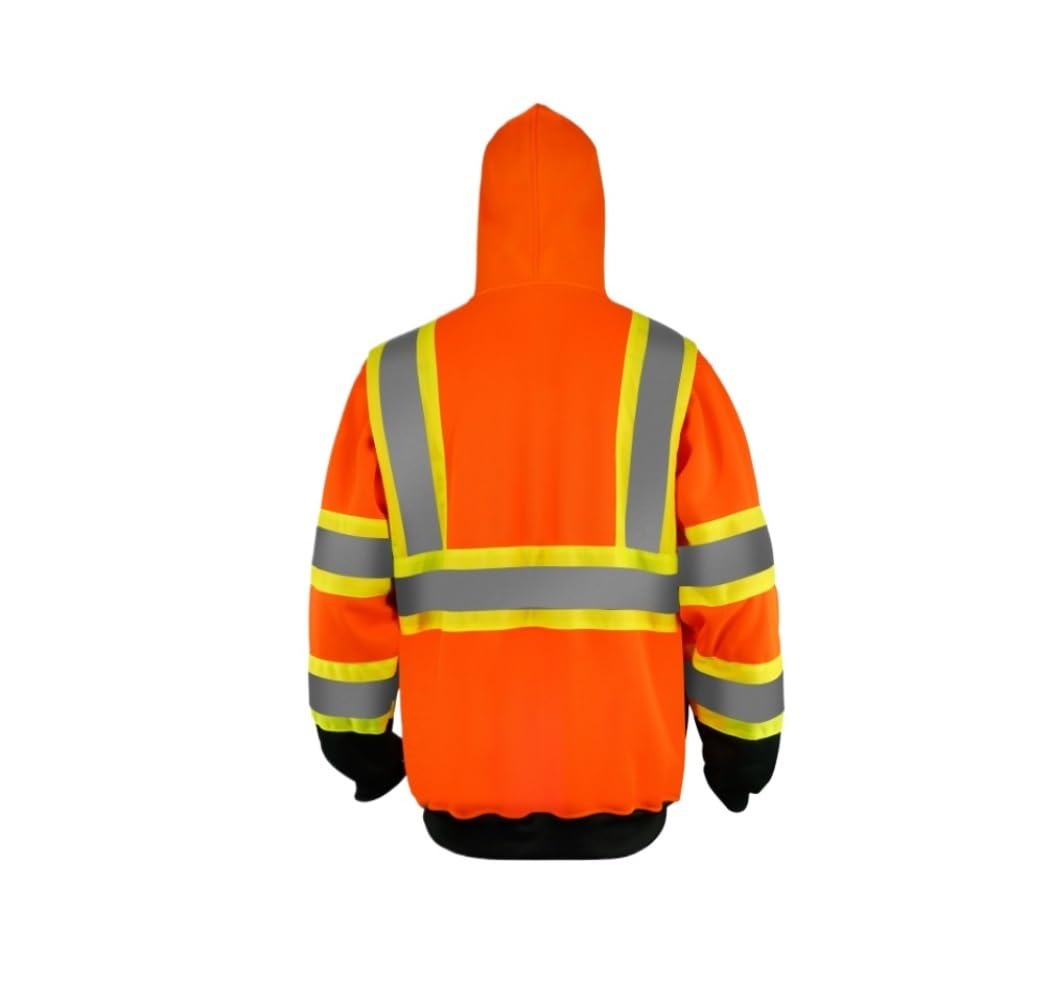 Chaleco de Alta Visibilidad Chaleco Reflectante Sudadera De Advertencia For Construcción De Carreteras, Ropa Reflectante De Terciopelo De Un Solo Lado Chaleco de Trabajo Chaleco de Seguridad