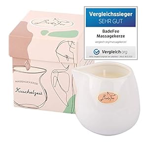 Badefee Massagekerze KUSCHELZEIT – weiße Malve