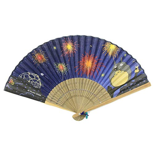 Amazon.co.jp: スタジオジブリ トトロ 扇子 花笑み花火 : ファッション