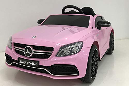 Lizenz Mercedes C63 AMG Elektro Kinder Auto 2x25W 12V 7Ah RC Kinderauto Kinderfahrzeug (Schwarz) – Bild 6