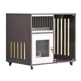 LYXXJRYBHD Wooden Cat House, Catio Indoor Cat Enclosure, Cat Cage, Thickened Design, Upgraded Casters, Easy to Assemble, for Small Animal(Gray,31.4in/80cm(No Wheels))