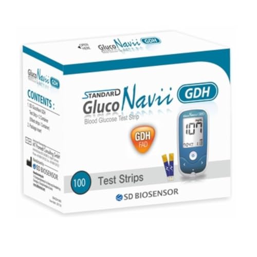 Image of Standard GlucoNavii GDH Blood Glucose Test Strips - (100 Test Strips)