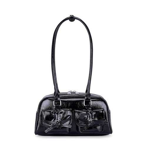 Materiali di Alta Qualità: realizzata in pelle PU di prima qualità e rivestita con una morbida fodera in poliestere, questa borsa offre una sensazione di lusso. La cerniera metallica liscia e i raccordi di alta qualità non solo aggiungono eleganza alla borsa a tracolla, ma ne garantiscono anche la robustezza. Una combinazione perfetta di stile e funzionalità per l'uso quotidiano.