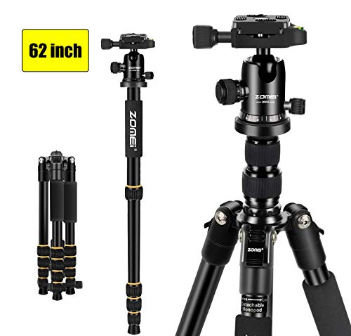 ZOMEi Camera Tripod 62" Light Weight DSLR Tripod with Ball Head Quick Release