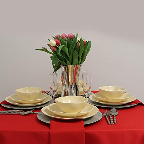 Kadut Square Tablecloth 70 X 70 Inch Red Square Table Cloth For Square Or Round Table | Heavy Duty | Washable Tablecloth For Parties, Weddings, Kitchen, Restaurant, Wrinkle-Resistant Table Cover #TOP2
