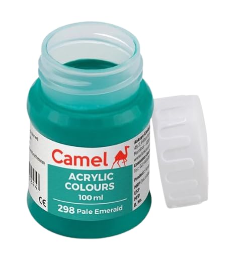Image of Acrylic Colour 100ML - Versatile, Permanent, and Skin-Friendly Paint for Multiple Surfaces | (Pale Emerald 298)