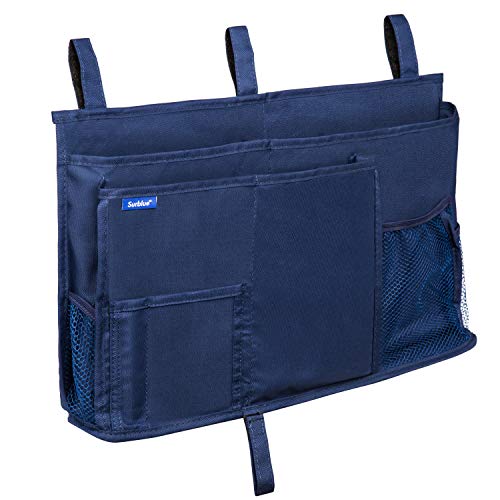 Surblue Bedside Caddy Hanging Bed Organizer Storage Bag Pocket for Bunk and Hospital