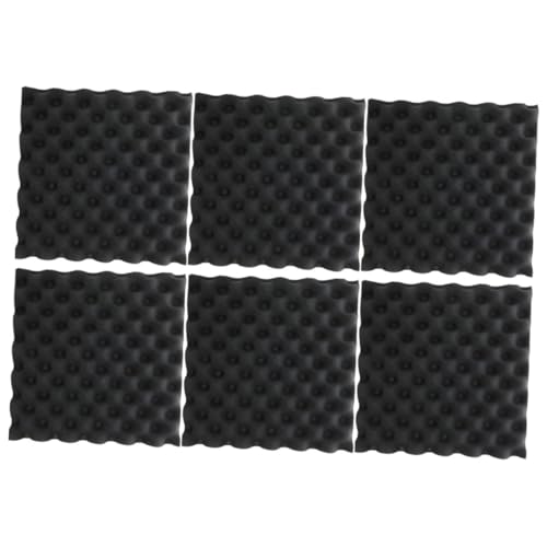 Mipcase 6Piezas Paneles Acústicos de Aislamiento para Estudio y Sala de Grabación Absorción Eficaz de Sonido Autoadhesivos y Seguros