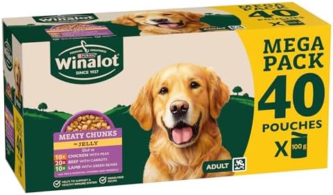 WINALOT Meaty Chunks Mixed in Jelly Wet Dog Food 40x100g - View 5