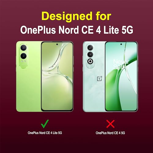 Image of amazon basics Back Case Cover for OnePlus Nord CE 4 Lite 5G | Compatible for OnePlus Nord CE 4 Lite 5G Back Cover | Liquid Silicon Magic Case with Camera Protection | Plum