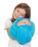 Playlearn Cuddle Ball Knot Pillow - Sensory Pillow – Plush Toy Hugging Pillow – Calming Stress Relief Toy for Kids – 10 Inch