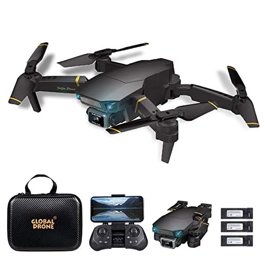 Goolsky Drone GD89 Pro RC con Cámara 4K Modo Flujo óptico Cámara Dual Automático Evitar obstáculo Sensor de Gravedad Vuelo en Pista, Modo sin Cabeza 3D Flip RC Quadcopter para Adultos Niños 3 Batería