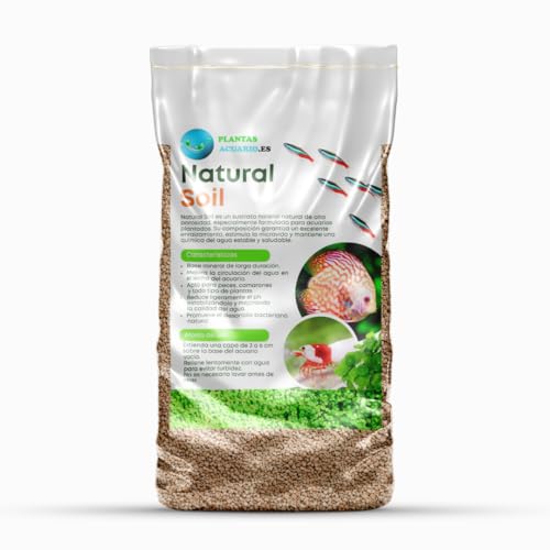 Natural Soil Sustrato Mineral Arcilloso Grano Fino 2 3mm para Acuarios, Terrarios, Paludarios, Ideal para Plantas Acuáticas y Terrestres 1 Litro