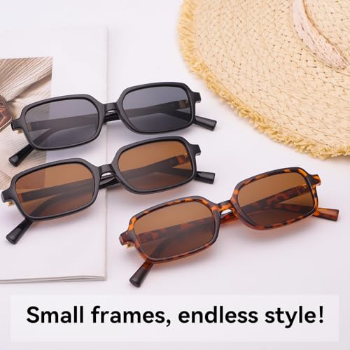 Dollger Trendy Rectangle Sunglasses for Women Men Skinny Small Square Sunglasses 90s Y2K Fashion Shades2