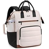 LOVEVOOK Mochila feminina Puffer para laptop, bolsa de trabalho de 43 cm para enfermeiras e professoras, mochila de volta às aulas para meninas adolescentes, bolsa de viagem para computador para