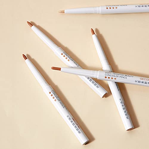 Eforcase Concealer Pencil, Natural Light-Sensitive Contourling Concealer Stick, Waterproof Full Coverage Foundation Concealer For Eye Dark Circles Spot, Scar, Tattoos #TOP6