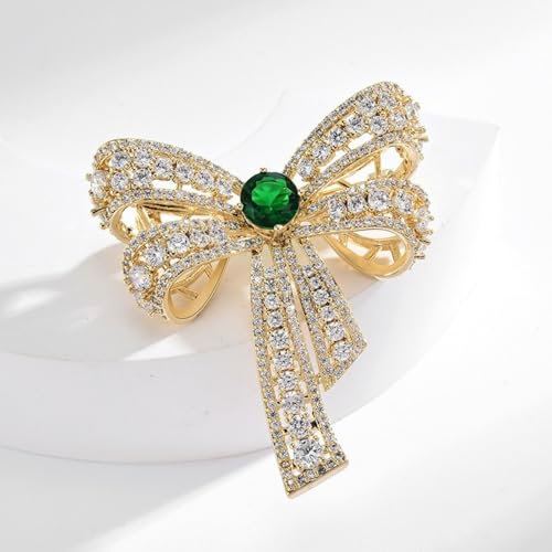 Image of Austrian Crystal Brooch Sparkling Rhinestone Brooch 18k Gold-Plated Birthstone Lapel Pin Jewelry Birthday Gifts for Women