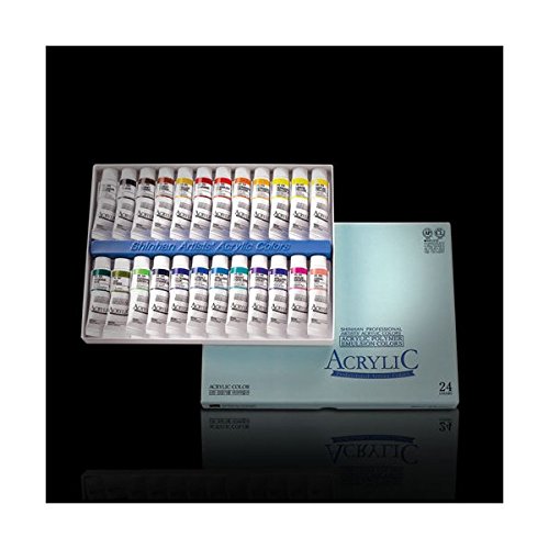 ecommercer INC Künstler Acrylfarben-Set 24 Farben 20 ml Tube