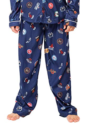 Ultra Game NBA Multi Team Youth 2 Piece Soft Tee Shirt & Lounge Pants Sleepwear Loungewear Pajama Set, Team Color, 8
