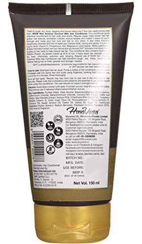 Image of WOW Skin Science Coconut Milk Conditioner - No Parabens, Minerals Silicones & Color -With Dht Blockers, 500mL
