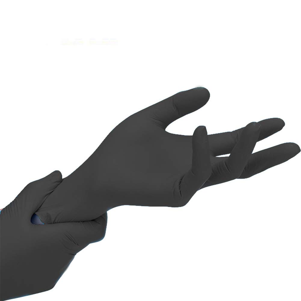 AKDSteel 100pcs/box 9 Inch Black Inspection Experiment Durable Clean Electronic Disposable