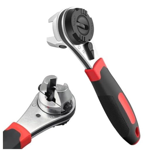 Ratchet Wrench, Chrome Molybdenum Steel Adjustable Wrench for 6-22mm Screw, Anti-rust Universal Socket Wrench, Ratcheting Wrench with Non-slip Handle, Professional Hand Tools, Durable Spanner Wrench