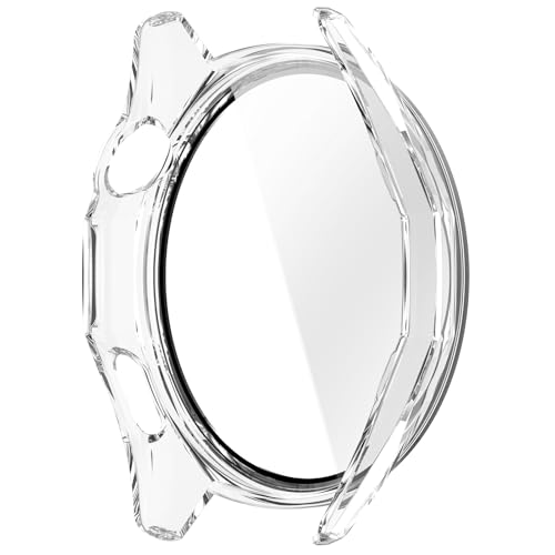 GT6 46mm用スクリーンプロテクターフィルム付きウォッチハウジングプロテクターケース、防塵シェルスクラッチプルーフ耐衝撃PCケース。