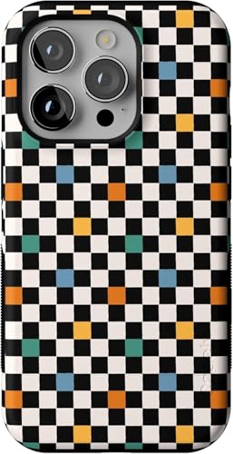 Casely iPhone 14 Pro Case | Old Skool | Retro Checkerboard | Bold Protective Design | Compatible with MagSafe