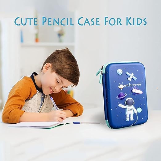 Image of 3D Astronaut Pencil Box Space Pencil Case for Kids, Pencil Pouch for Kids, Pencils Box for Boy, Pencil case for Boys, Return Gifts for Kid - Space & Astronaut Theme (Big Universe)