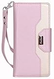 ProCase Galaxy Note 10+ Plus/5G Wallet Case, Flip Fold Kickstand Case with Card Holders Mirror, Folding Stand Protective Book Case Cover for Samsung Galaxy Note 10+ Plus/5G (2019 Release) -Pink