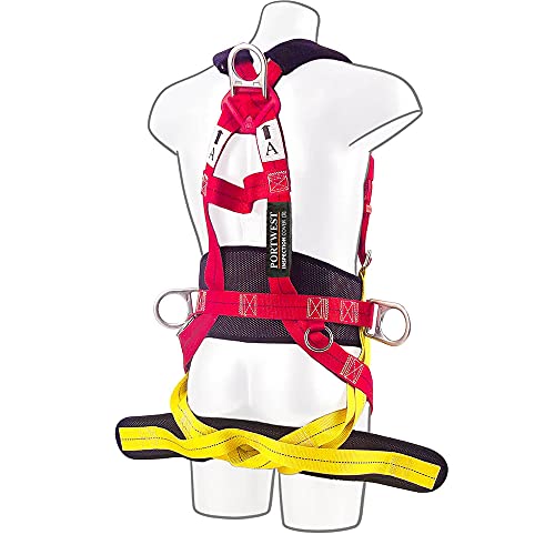 Arnés Portwest Confort Plus de 3 puntos en color rojo modelo FP18RER 3