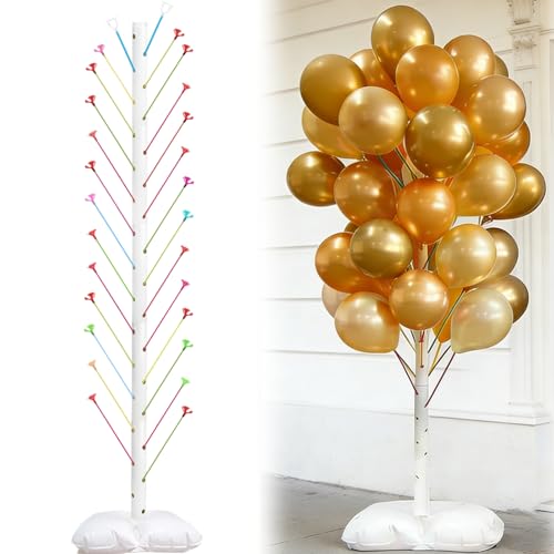 Balloon Column Stand Kit, Height Adjustable Balloon Holders With Base, Tower Stand For Indoor and Outdoor Party Decoration, Wedding, Christmas, Birthday