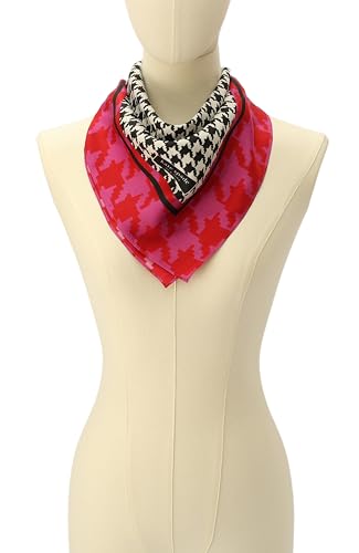 kate spade new york Women's Houndstooth Silk Bandana, Stylish & Lightweight Accessory, Ideal for Everyday2