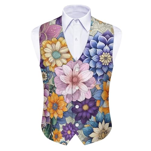 Men's Herringbone Suit Vests Wedding Business Dress Waistcoat Vest with Buttons4