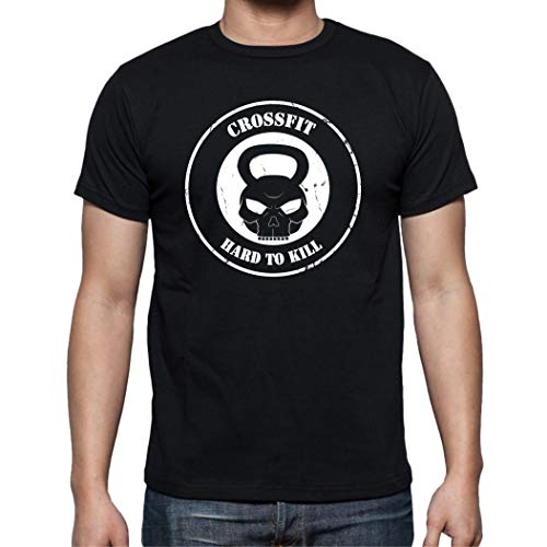 the Fan Tee Camiseta de Hombre Crossfit Deporte Gimnasio Gym Pesas 001 L