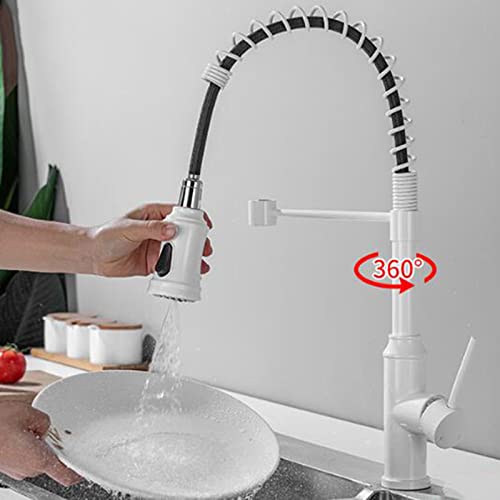 Robinet mitigeur de cuisine extractible multifonctions noir