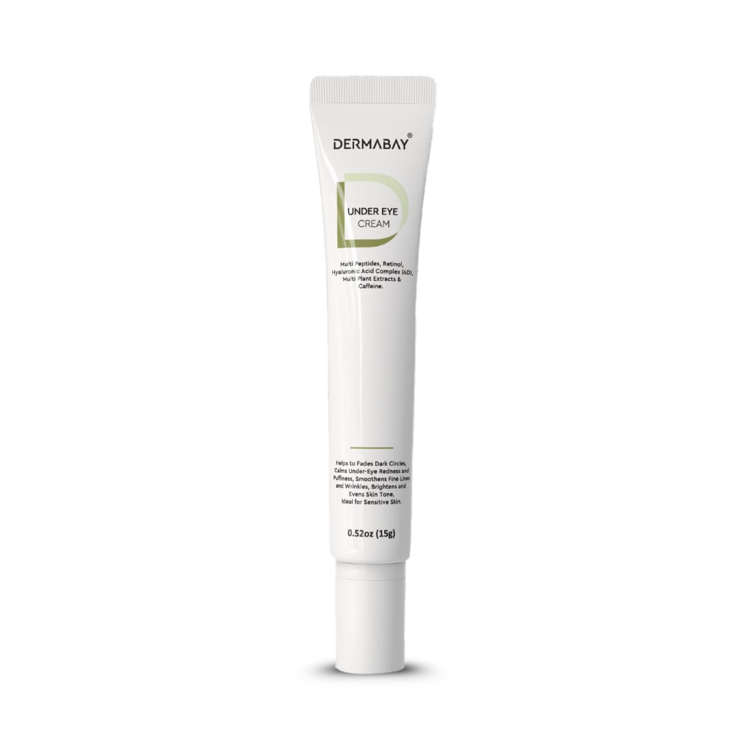 DERMABAY Under Eye Cream for Dark Circles & Wrinkles | Niacinamide, Retinol & Hyaluronic Acid | Reduces Puffiness, Fine Lines & Hydrates Skin For Men and Women- 15g