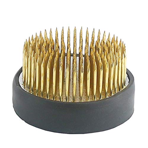 TinaWood 2.4" Kenzan Ikebana Flower Frog Flower Arranging Frog Spiky Frog Fixed Tools Floral Arrangement Pin Holder Round, 217 Pins (2.4")