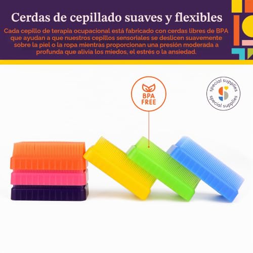 Cepillo sensorial para calmar la ansiedad y regular el procesamiento táctil 3