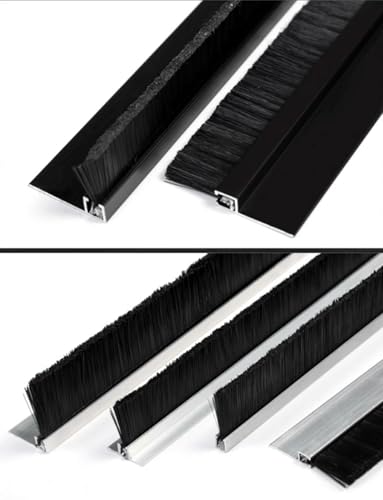 Szczotka do taśm ze stopu aluminium typu H do maszyn przemysłowych – 4 cm szczotka uszczelniająca do szafek i drzwi do skutecznej kontroli kurzu i przeciągów