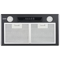 Extractor Para Campana De Obra Cata Campana Extractora, Modelo GT PLUS 45 BK, 3 Velocidades de Extracción, Grupos Filtrantes, Acabado en Color Negro, Ancho de 45 cm, Clase de Eficiencia Energética C, Negro, Negro