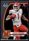 2024 Bowman University Chrome Football #110 Kaden Prather Maryland Terrapins Official NCAA Collegiate Trading Card (Stock Photo Shown, Card in Near Mint to Mint Condition)